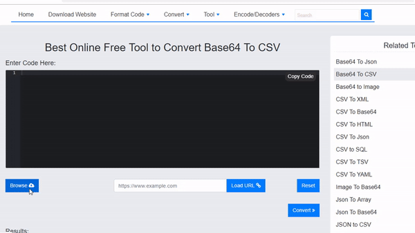Convert Base64 To CSV - Best Online Free Tool