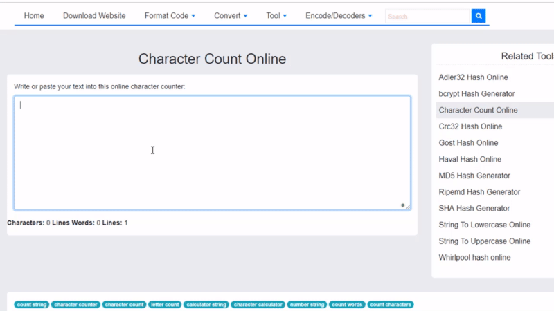 Character count online Character count online