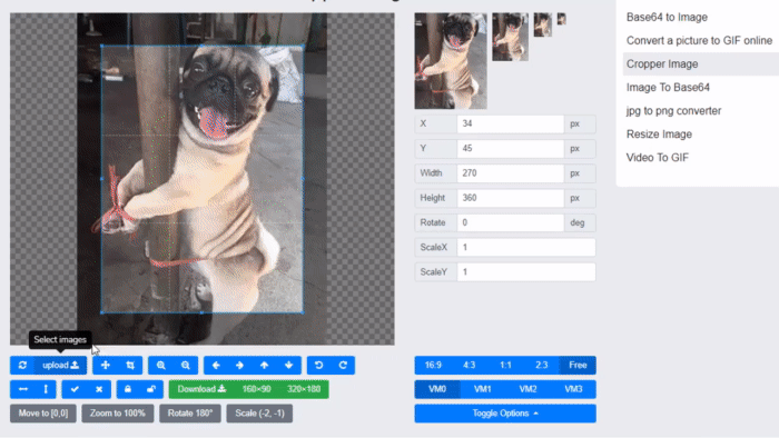 Editor di foto - Ridimensiona e ritaglia le immagini online gratuitamente