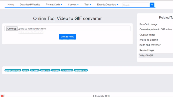 Online-työkalu Videon GIF-muunnin