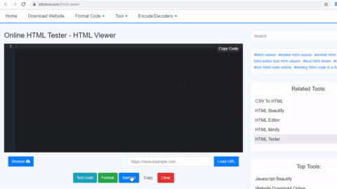 Online HTML Tester – HTML Viewer – BFO Tool