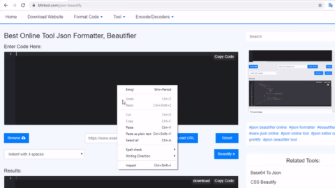 JSON Beautify Tool- مفت آن لائن JSON فارمیٹر اور بیوٹیفائر