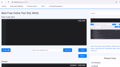 SQL 縮小ツール- 無料のオンライン SQL 縮小ツールおよび圧縮ツール