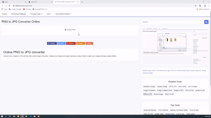 Конвертер PNG в JPG онлайн