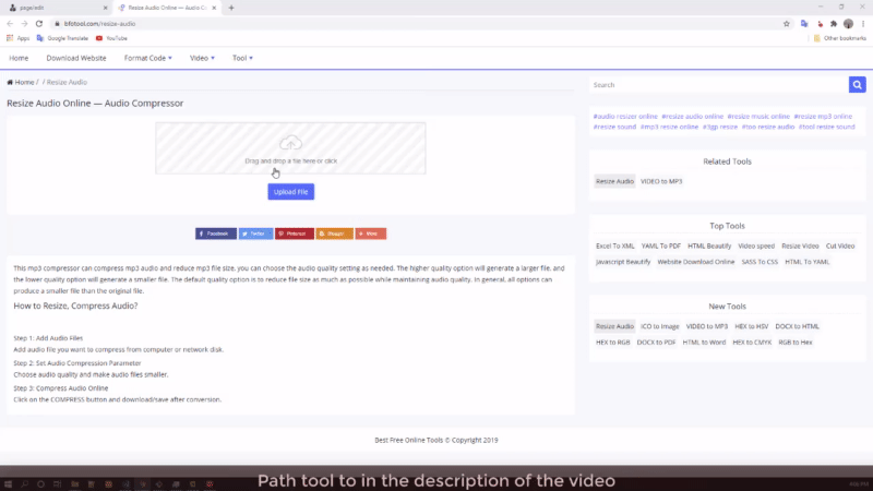 Ubah Ukuran Audio Online — Kompresor Audio