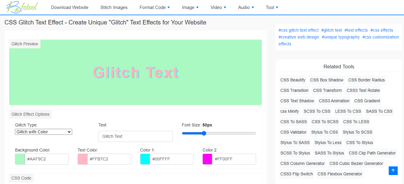 CSS Glitch Text Effect - Create Unique